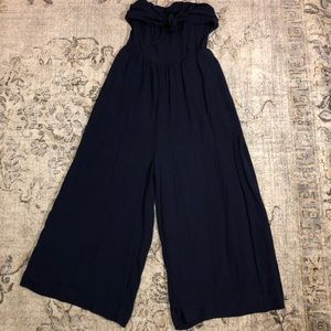 Urban outfitters candy tie front strapless jumpsuit